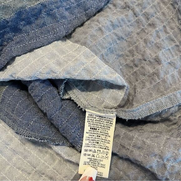 Free People Ray of Light Button Down Waffle Knit Shirt Dress - Picture 8 of 8